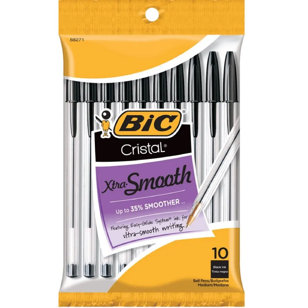 BIC Cristal Xtra Smooth Ballpoint Pen, Medium Point Red,, 44 OFF