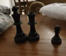 Chess-Pieces-Set Competition Plastic Medieval King-Height International 32 Standard 