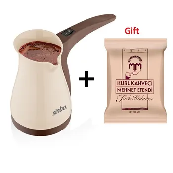 

Sinbo + Turkish Coffee 100gr ! Sinbo SCM-2951 5 Cup Capacity Coffee Machine With 1000 W 400 ml Water Tank Turkish Coffee