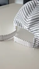 Sombrero Mono para bebé de algodón para verano, gorro Niño a rayas informal, aleros suaves, protección solar, gorros, gorros