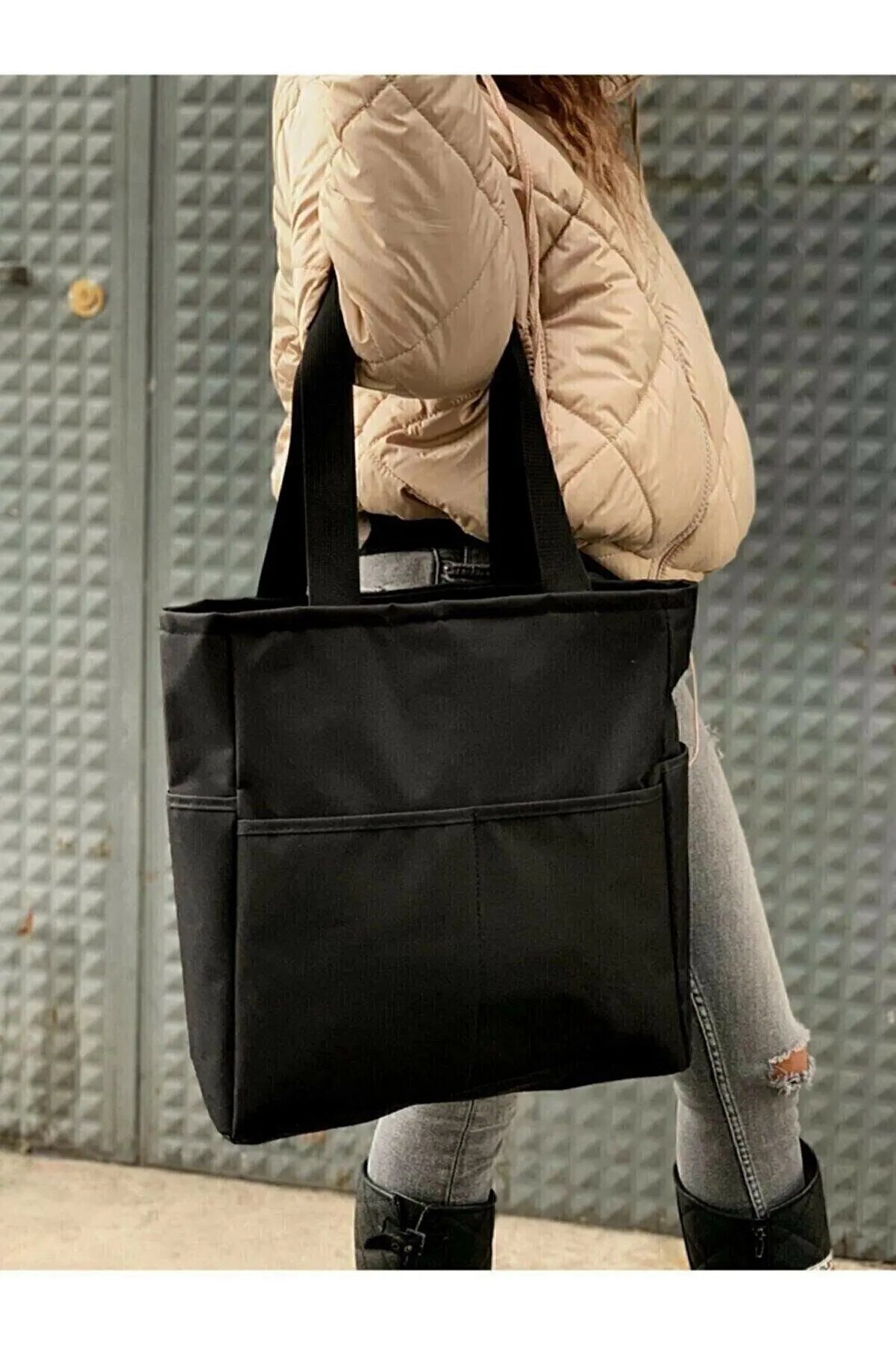 Large Capacity Black Shoulder Hand Bucket Bag Basket Crossbody Bags Casual Tote Purses New 2022 Casual Daily Unisex Women Men