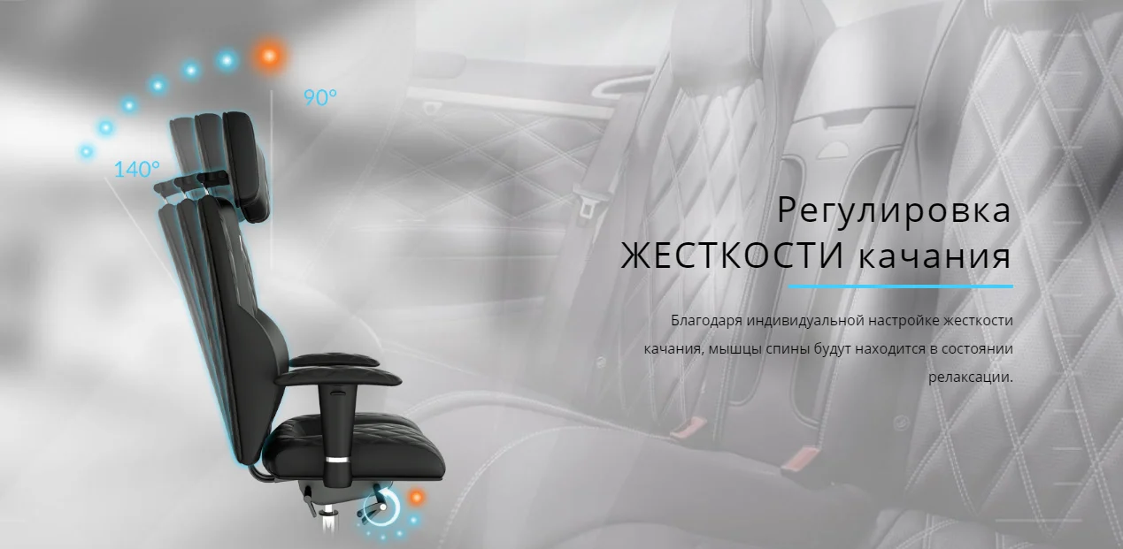 Офисное кресло KULIK SYSTEM BUSINESS ЧерныйКомпьютерное кресло Облегчение и комфорт для спины 5 зон контроля позвоночника