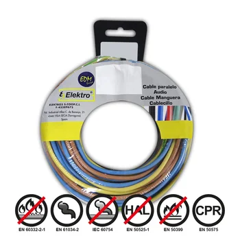 

REEL CABLECILLO 2,5MM 3 WIRES (AZ-M-T) 20MTS X COLOR 60MTS