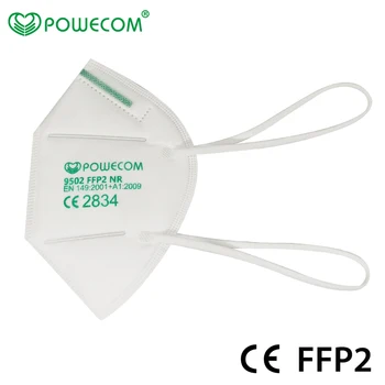 

CE Headband FFP2 Mask POWECOM Reusable Face Mask Mouth Mask Protective Filter Mask Anti-pollution Mouth Cover Masks Adult Kids