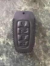 Cuero Luminoso de llave de coche para gran pared Haval Coupe H7 H8 H9 GMW H6, cubierta pequeña a rayas de Color, carcasa del mando a distancia, llavero