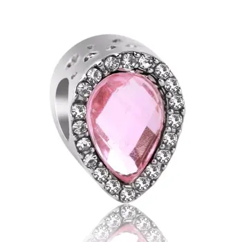 

Angemiel Pink Drop Figured Crystal Charm