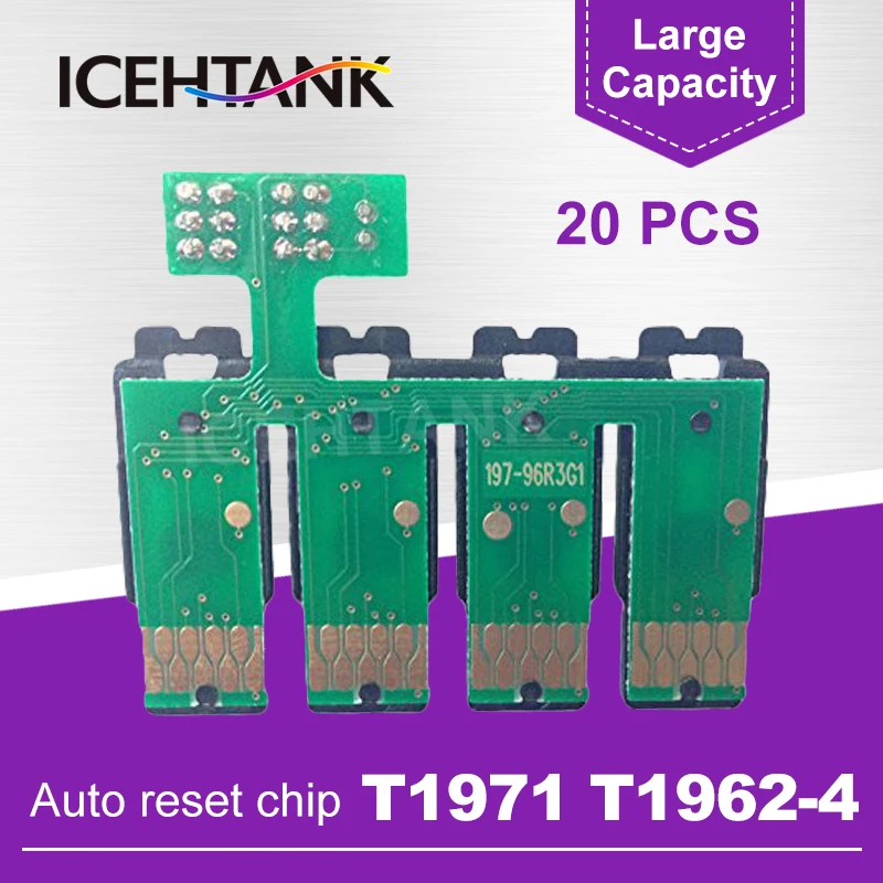 ICEHTANK 20 шт. Система непрерывной подачи чернил сброса комбинированный чип для Epson