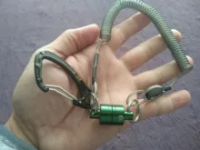 Piscifun magnético neto liberación de pesca de aluminio fuerte tren Red titular 7.7LB cordón Cable tire 3,5 KG/Verde/Negro/plata