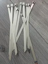 Stainless-Steel Cable-Ties Heat-Straps Zip-Wrap METAL EXHAUST 10PCS Induction-Pipe 250/300/350/400mm