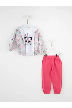 

Fuchsia Girl Children Tracksuit Set