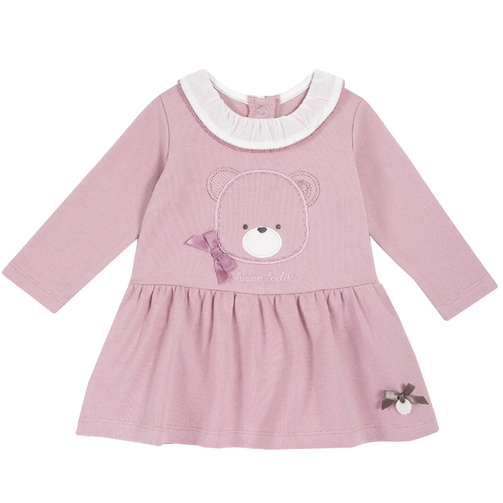 Jurk Chicco Print Beer Lange Mouw Roze Jurk Chicco Print Beer Lange Mouw Roze