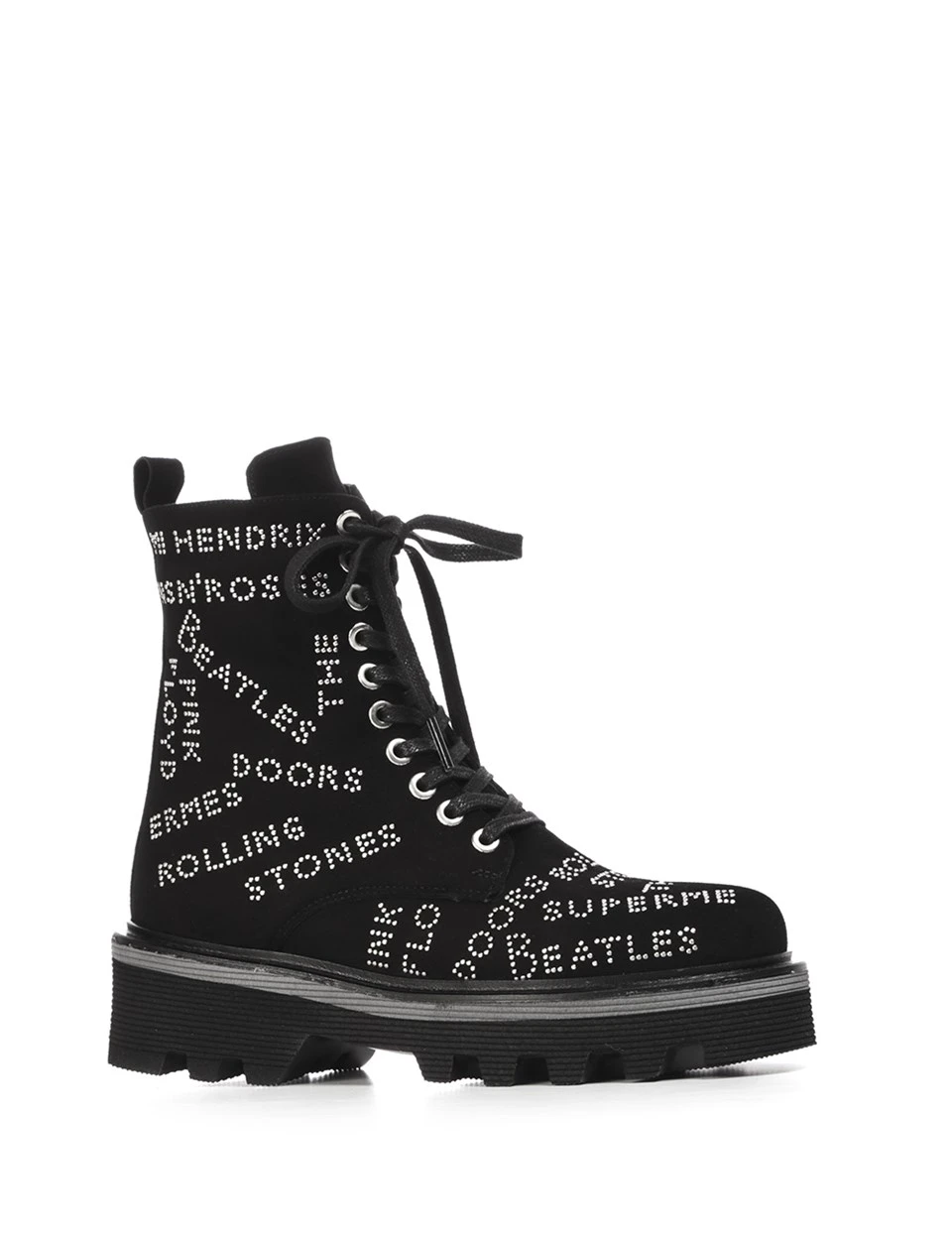 Black suede combat boots womens Clearance