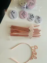 Pajitas de papel para novia y despedida de soltera, vajilla de decoración de fiesta de boda, color oro rosa, 10 Uds.