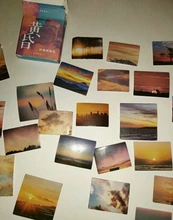 Papel de paisaje de Crepúsculo, Mini diario Kawaii, pegatinas de caja, álbum de recortes, diario de escamas, papelería