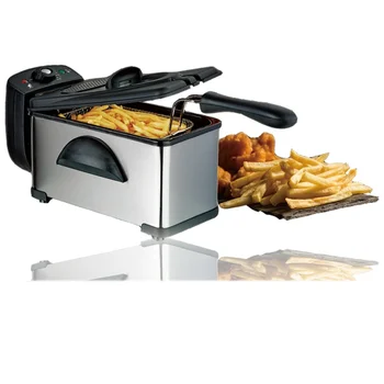 

Family Care Fryer 2L Capacity Stainless Steel with Adjustable thermostat up to 190 °C and easy to Clean. 2000 w