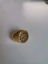 Anillo de sol Vintage para mujer, anillo Punk con cara de Sol para parejas, joyería gótica exagerada, anillo brillante Retro