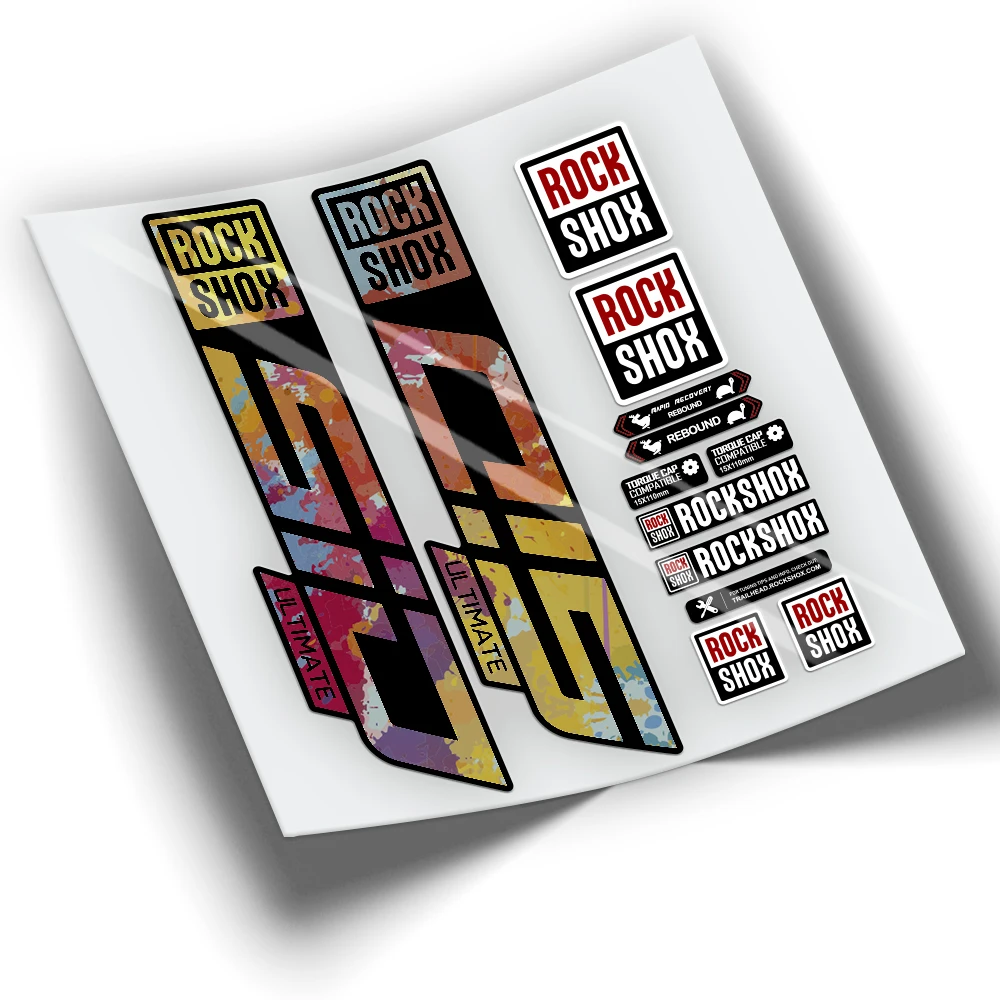 Adesivi Rockshox Sid Ultimate 2021 Wp340 Adesivi Per Biciclette In Vinile Adesivi Per Mountain Bike Accessori Per Bici