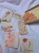 El Sr. De papel 30 unids/caja 8 diseños Ins estilo de flores y hierba serie creativo mensaje cuenta mano Deco DIY caja de cerillas, Material de papel