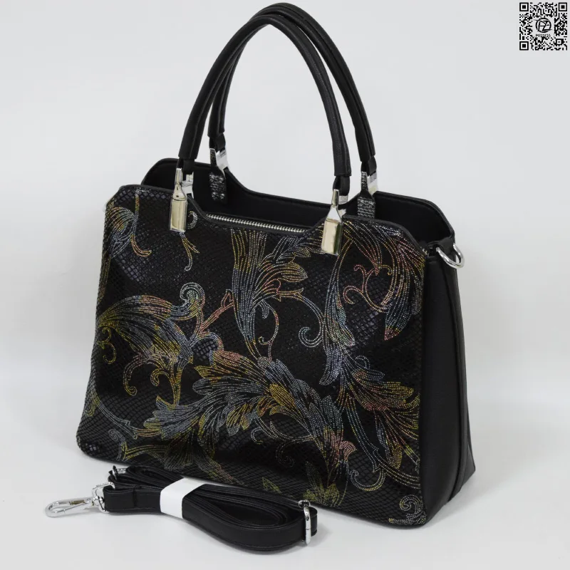 женская сумка POSSESS STORE L37 три отдела под одной молнией лицевая сторона натуральная