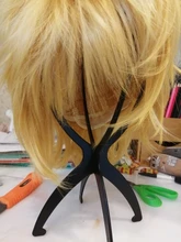 Alileader-soporte para pelucas de plástico para cabeza de maniquí peluca plegable soporte para pelucas