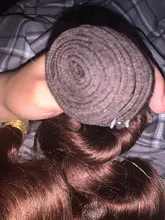 Mechones de pelo ondulado brasileño, cabello humano 100% tejido, Color Natural, n. ° 4, extensión de cabello marrón Remy, tejido de Color de 1/3/4 Uds.