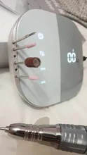 Máquina pulidora eléctrica para uñas, herramienta de manicura con pantalla LED, 35000 RPM, novedad