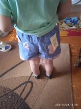 Pantalones cortos de vaquero con cintura elástica para niñas, bermuda femenina de princesa con estampado de flores a la moda para verano