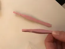 Pinzas para cejas de varios colores, cortador de cejas de cabeza inclinada, acero inoxidable, eliminación de vello de cejas, herramienta de maquillaje de belleza, 1 ud.