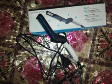 Alisador de barba para hombre, Peinador rápido multifuncional de hierro plano, envío directo desde EE. UU.