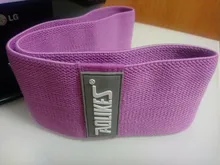 AOLIKES-banda para la cadera, banda de resistencia para Yoga, Fitness, ejercicio, piernas, bucle para entrenamiento de sentadillas circulares, antideslizante, 1 ud.