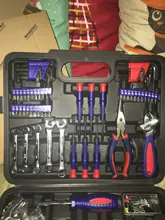 WORKPRO-Juego de herramientas para el hogar, 165 piezas, set de accesorios para casa, incluye llave, destornillador, alicates