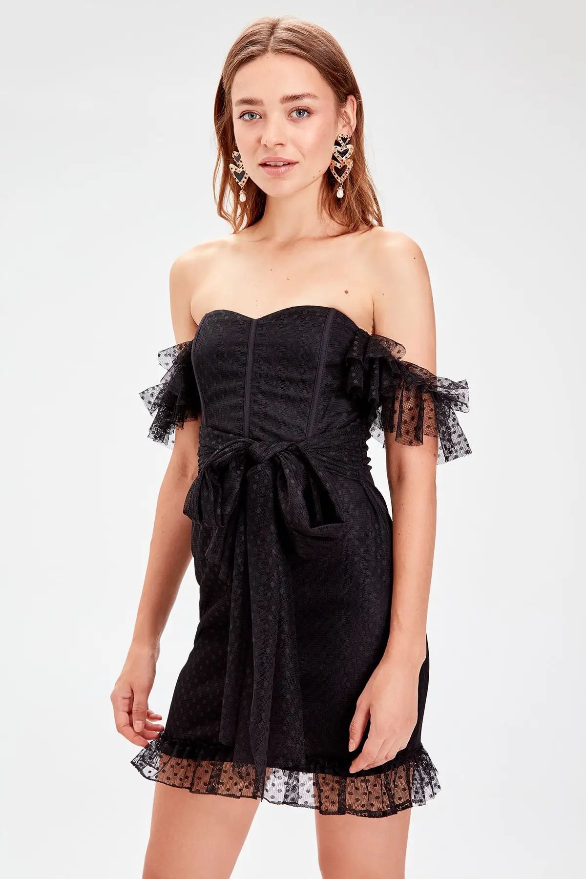 

Trendyol Polka Dot Tulle Dress TPRSS19WU0042