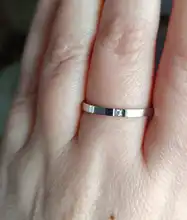Anillo de compromiso de circonia cúbica para mujer, sortija Simple Midi, acero inoxidable, fino, Color oro rosa, compromiso