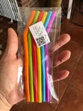 Straws Tumbler-Bar Drinking-Straws-Set Silicone Long Reusable Flexible Cleaning-Brushes