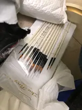 Pinceles para pintar con acuarela, accesorio de pelo, nailon, para manualidades, aprendizaje pintura al oleo, acrílica, suministros, juego de 12 unidades