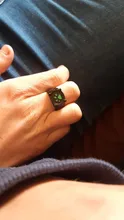 Anillos de gato negro de Anime para niña y niño, anillo con estampado verde de dibujos animados, esmalte, joyería para disfraz, regalo para fiesta