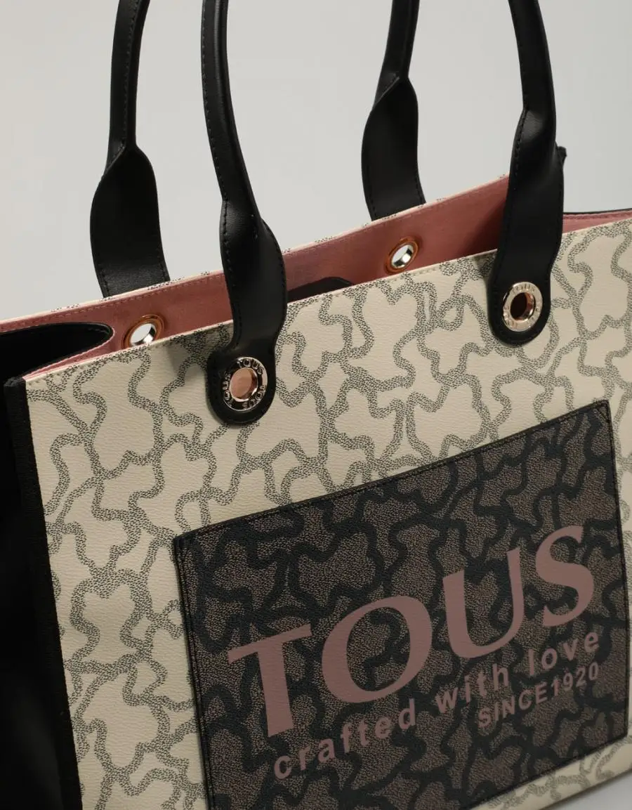 TOUS SHOPPING XL AMAYA K ICON 77612 Beige Leather 2022 - AliExpress Maletas  y bolsas