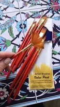 10 Uds pinceles pintura Set cabello de Nylon pintura cepillo corto de pinceles para óleo y acrílico acuarela pluma materiales de arte profesional