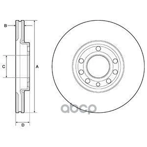 Диск Тормозной(2шт В Уп) Bg3713c Delphi арт. BG3713C