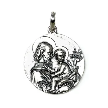 

Medal 925 Sterling Silver m. San Jose 28mm. [AB9290GR] -Customizable-RECORDING INCLUDED IN THE PRICE