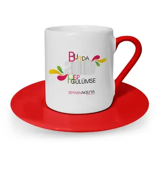

Tailor-made This Year All Gülümse Red Turkish coffee Cup