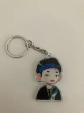KPOP Bangtan llaveros de niño EXO GOT7 dos veces diecisiete clave cadena accesorios clave anillo Linda anillo colgante llavero