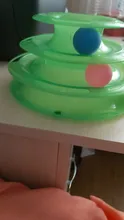 3 Levels Pet Cat Toy Tower Tracks Disc Interacitve Cat Toys Ball Training Amusement Plate