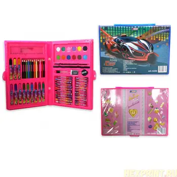 

Creative drawing set 68 items (color-pink)