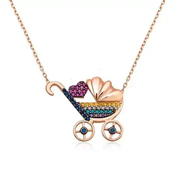 

KUTAYDAN 925 Sterling Silver New Born Baby Necklace
