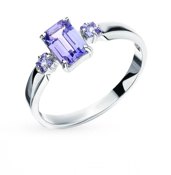 

Gold ring with tanzanite sunlight sample 585 test