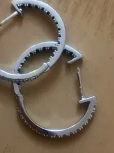 Awn-pendientes de aro de Plata de Ley 925 con espinela negra, joyería fina de compromiso