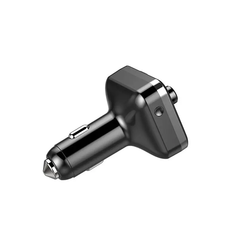 PD QC 3,0 автомобильный Bluetooth fm-передатчик с двумя портами usb зарядное устройство окружающий светодиодный светильник FM модулятор Handfree Автомобильный комплект аудио mp3-плеер