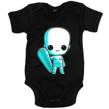

Baby bodysuit Chibi Kawaii Silver Surfer spoof Nikochan