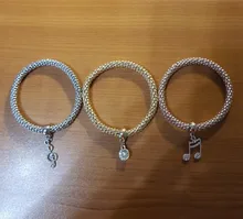 ZOSHI 3 unids/set búho de cristal pulseras de amuleto de corazón y brazaletes de aleación de oro elefante ancla colgantes pulseras de diamantes de imitación para las mujeres